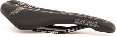 Chromag Mood Durable Top Bike Saddle - Black - Grey - 135mm Wide, Black - Grey